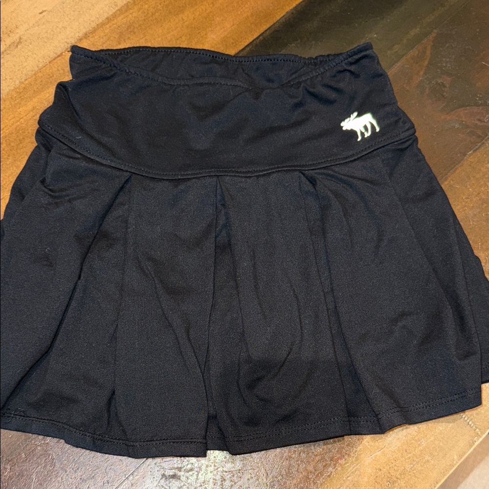Abercrombie & Fitch Black Skort with Moose Logo